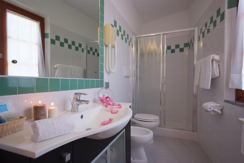 Koupelna v ubytování Hotel da Giacomino