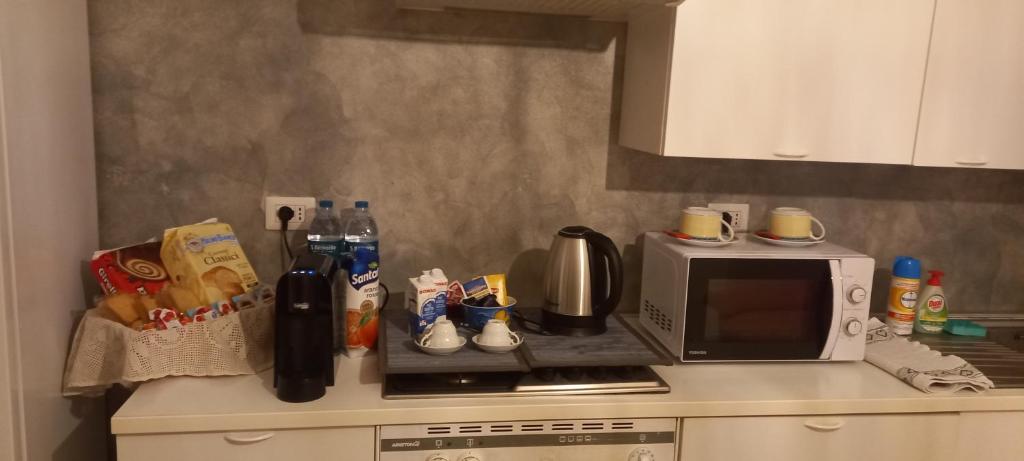 Kuchyň nebo kuchyňský kout v ubytování Raphael house