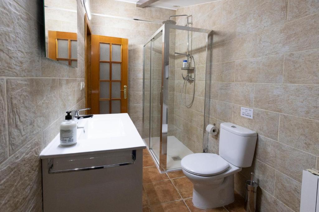A bathroom at Las Casas de Pecheye
