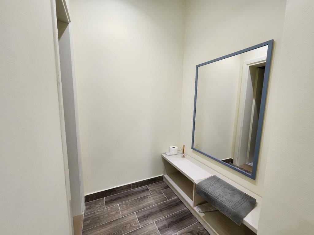 Koupelna v ubytování Llogora Dervishaliu Hotel