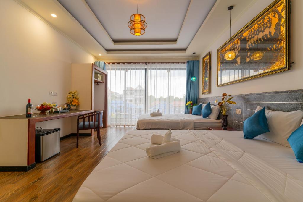 Angkor Rithy Residence 2 - 阳台的双人间