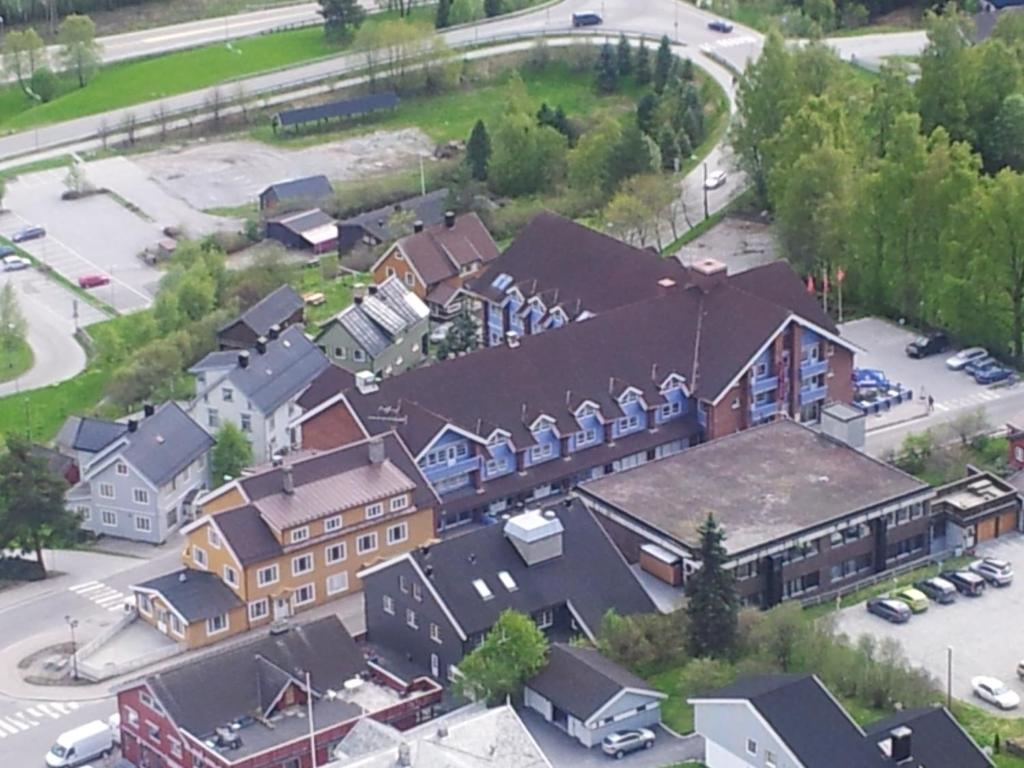 Letecký snímek ubytování Thon Hotel Hallingdal