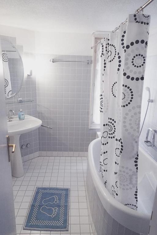 Koupelna v ubytování Dreierzimmer