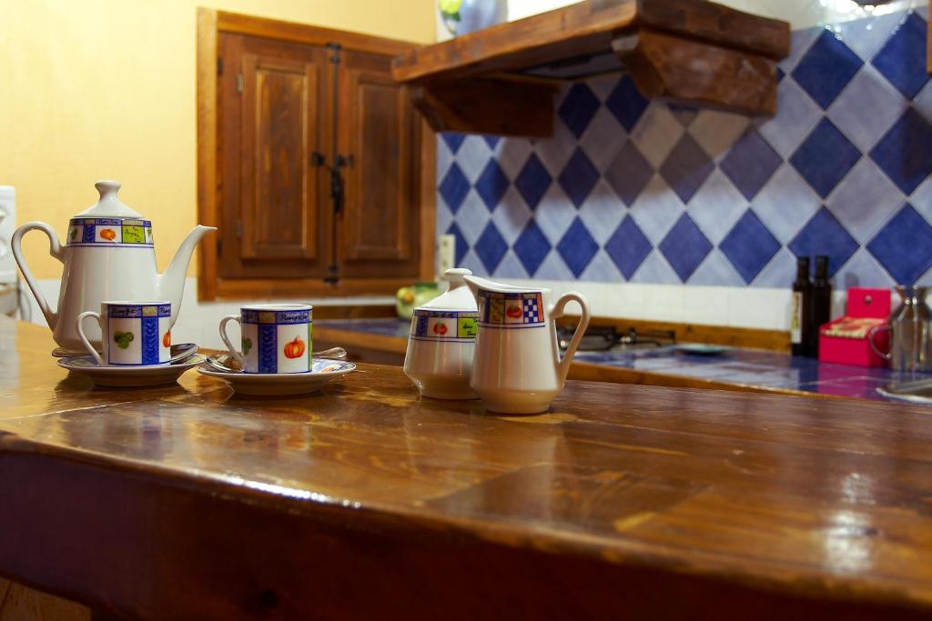 Kuchyň nebo kuchyňský kout v ubytování Casa Rural La Tahona
