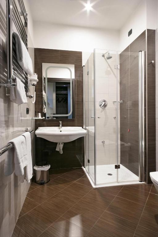 Koupelna v ubytování Hotel & Spa Villa Mercede