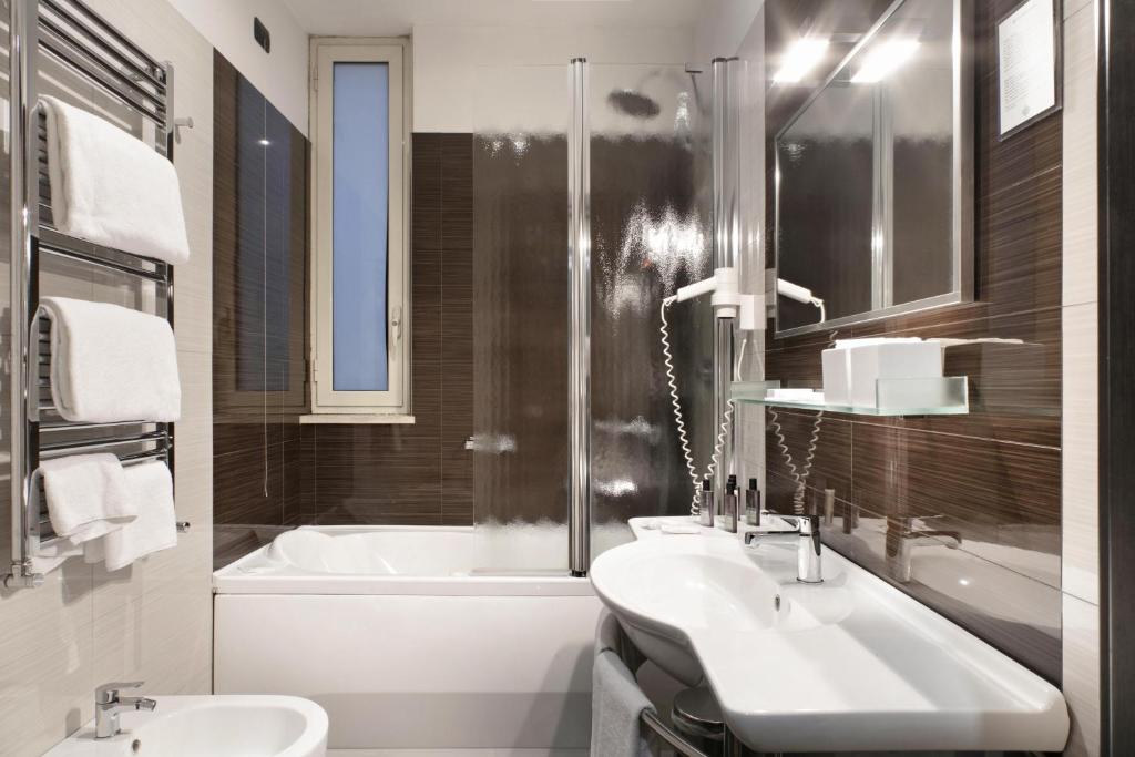 Koupelna v ubytování Hotel & Spa Villa Mercede