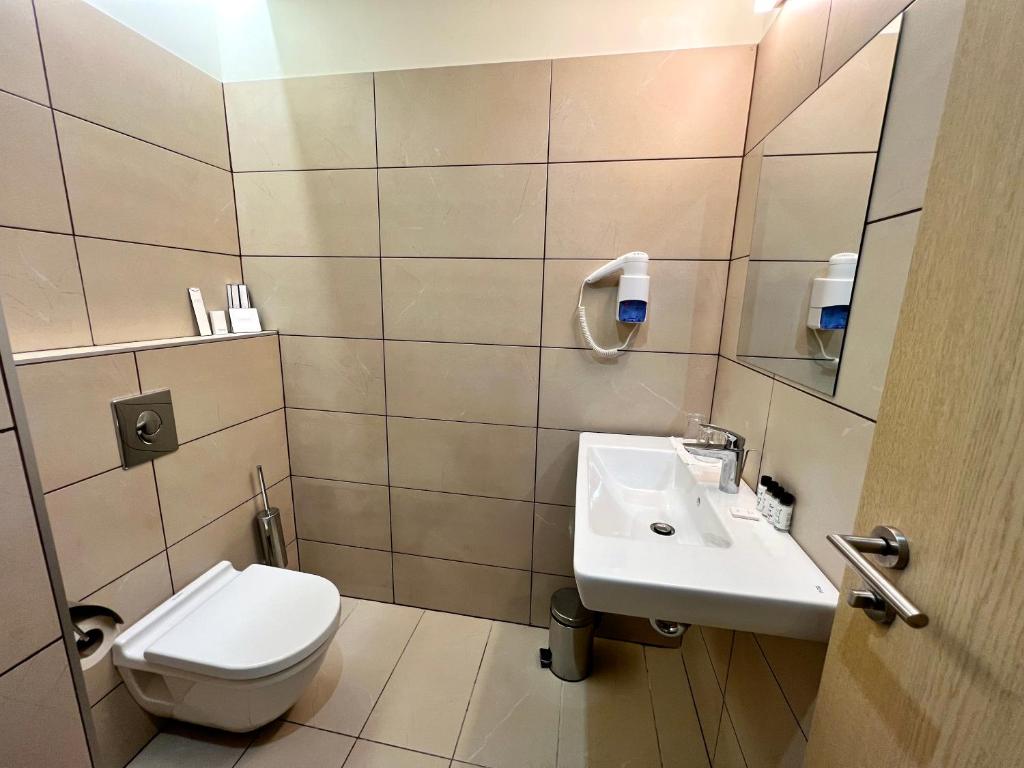 Koupelna v ubytování Buda Castle Hotel Budapest