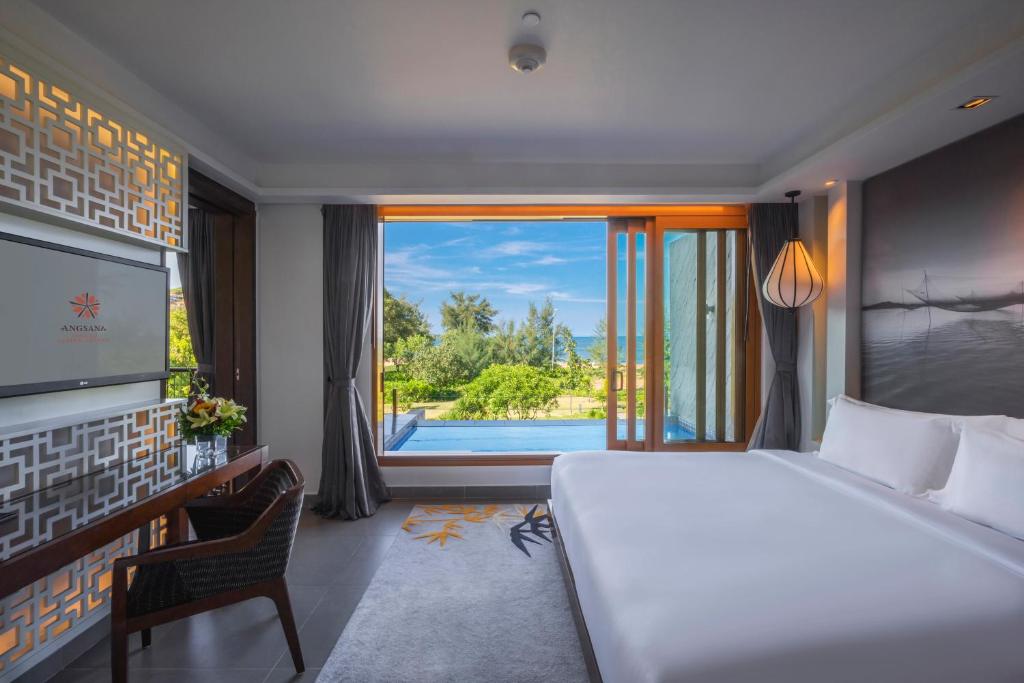 Suite Junior có Giường cỡ King Nhìn ra Biển và Hồ bơi riêng