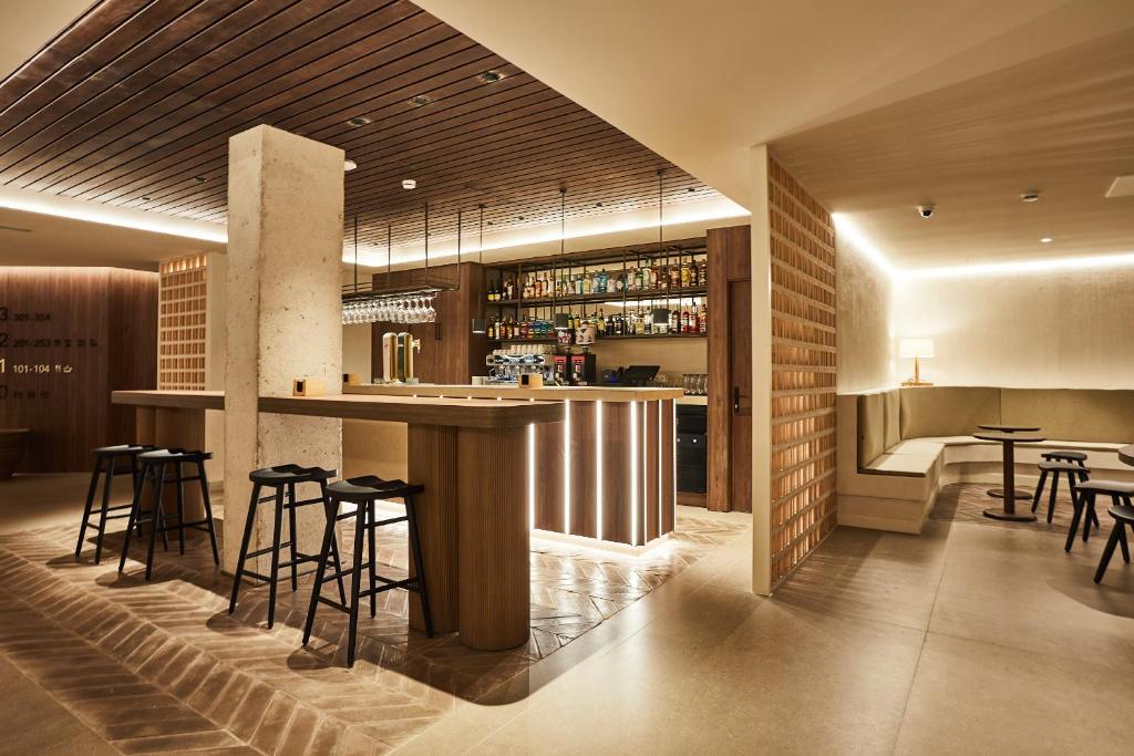 Lounge nebo bar v ubytování Silken Platja d'Aro
