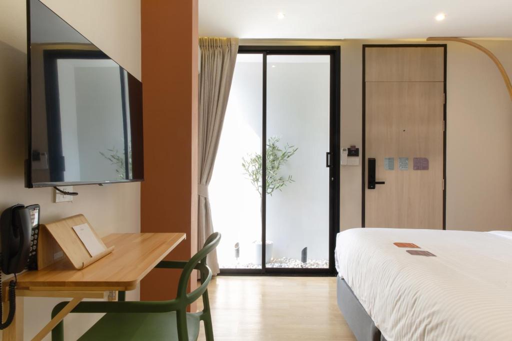 Postel nebo postele na pokoji v ubytování Double B Hostel