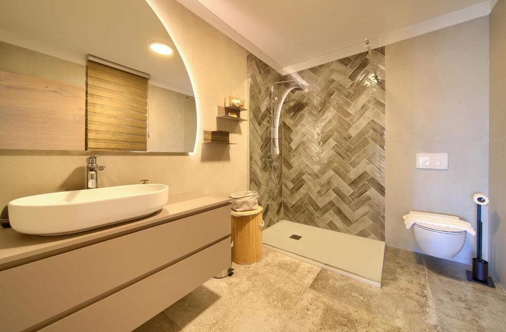 Koupelna v ubytování Rooms Salvia