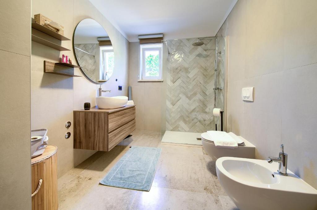 Koupelna v ubytování Rooms Salvia