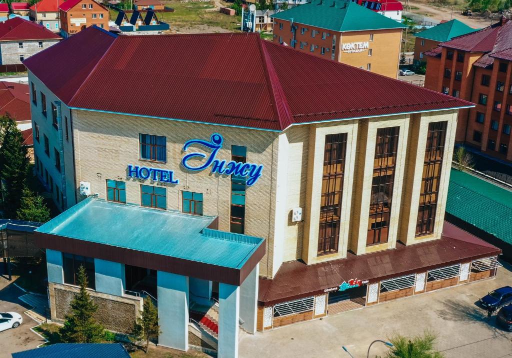 an aerial view of the mgm hotel at Hotel Inju in Borovoye