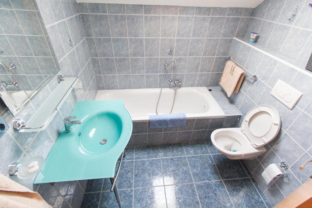Koupelna v ubytování Penzion U Kapličky