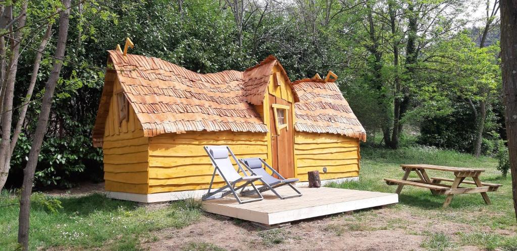 Zahrada ubytování Camping Ushuaïa Villages Le Viaduc
