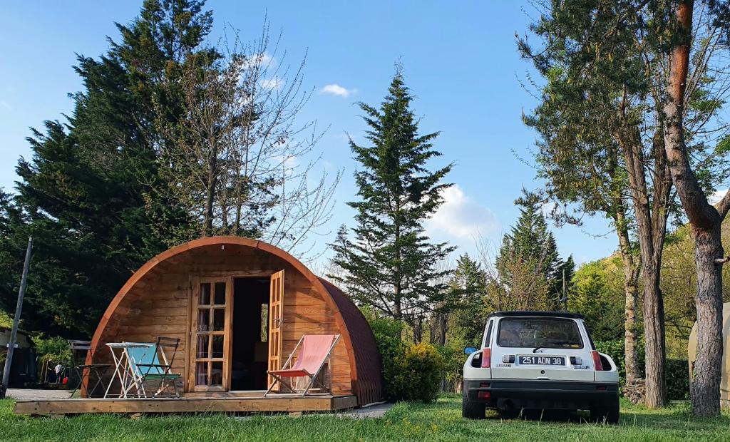 Zahrada ubytování Camping Ushuaïa Villages Le Viaduc