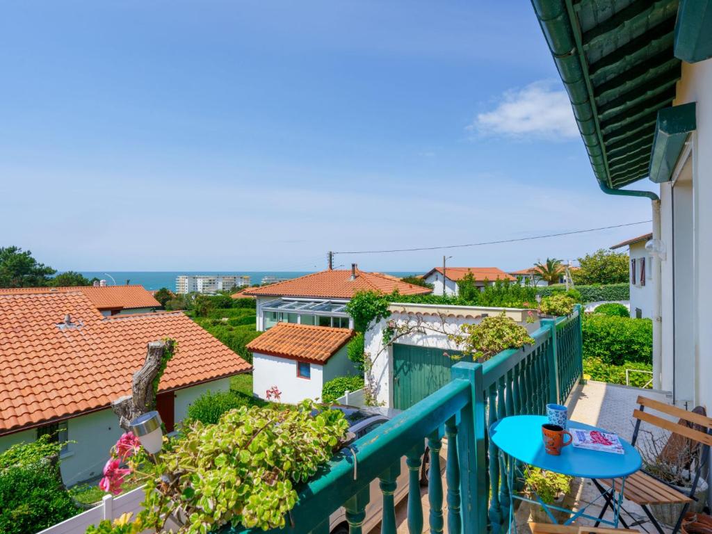 a view from the balcony of a house at Holiday Home Milady II by Interhome in Biarritz