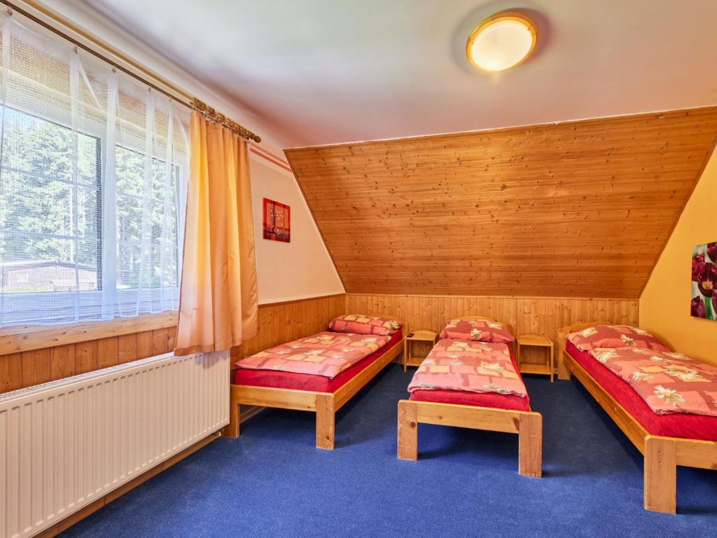 Postel nebo postele na pokoji v ubytování Chalet Krakonoš by Interhome