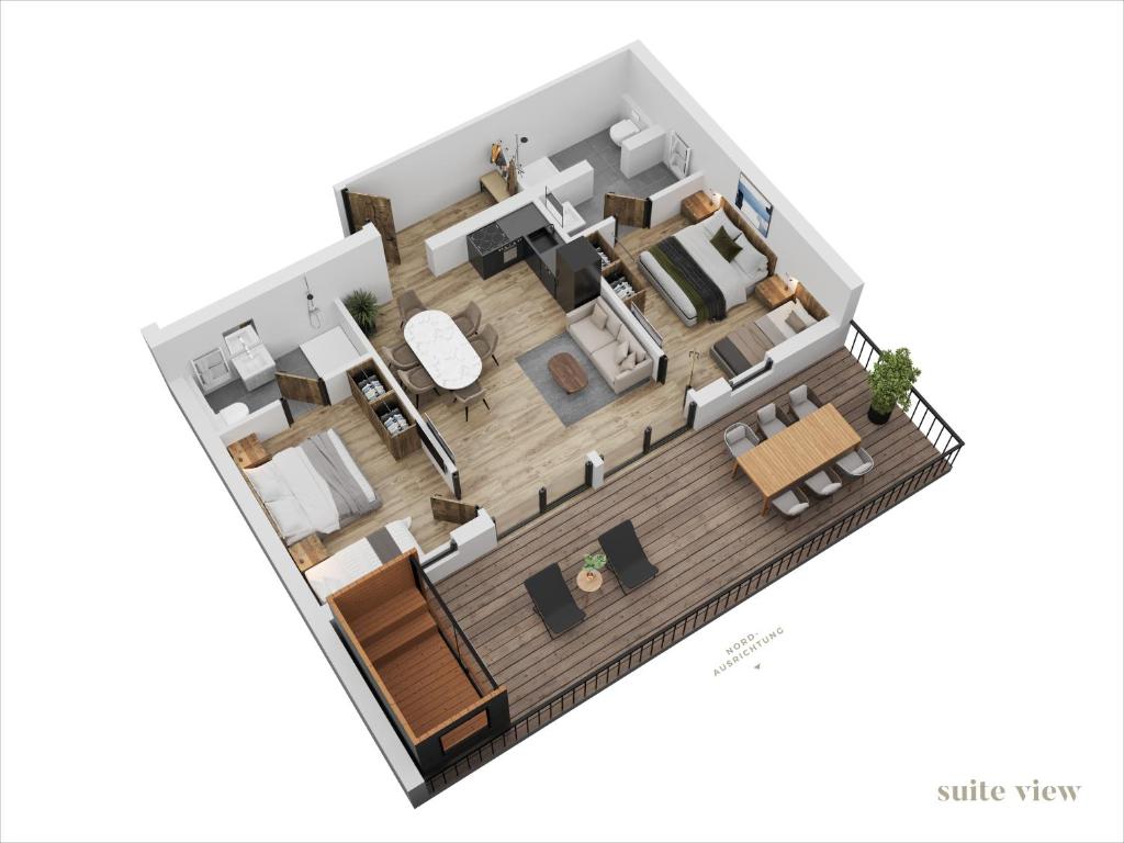 Půdorys ubytování ANN SUITES Appartements