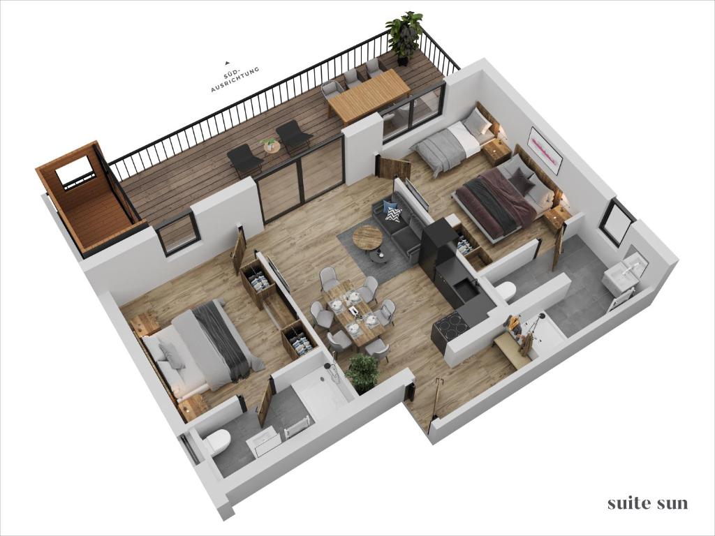 Posezení v ubytování ANN SUITES Appartements