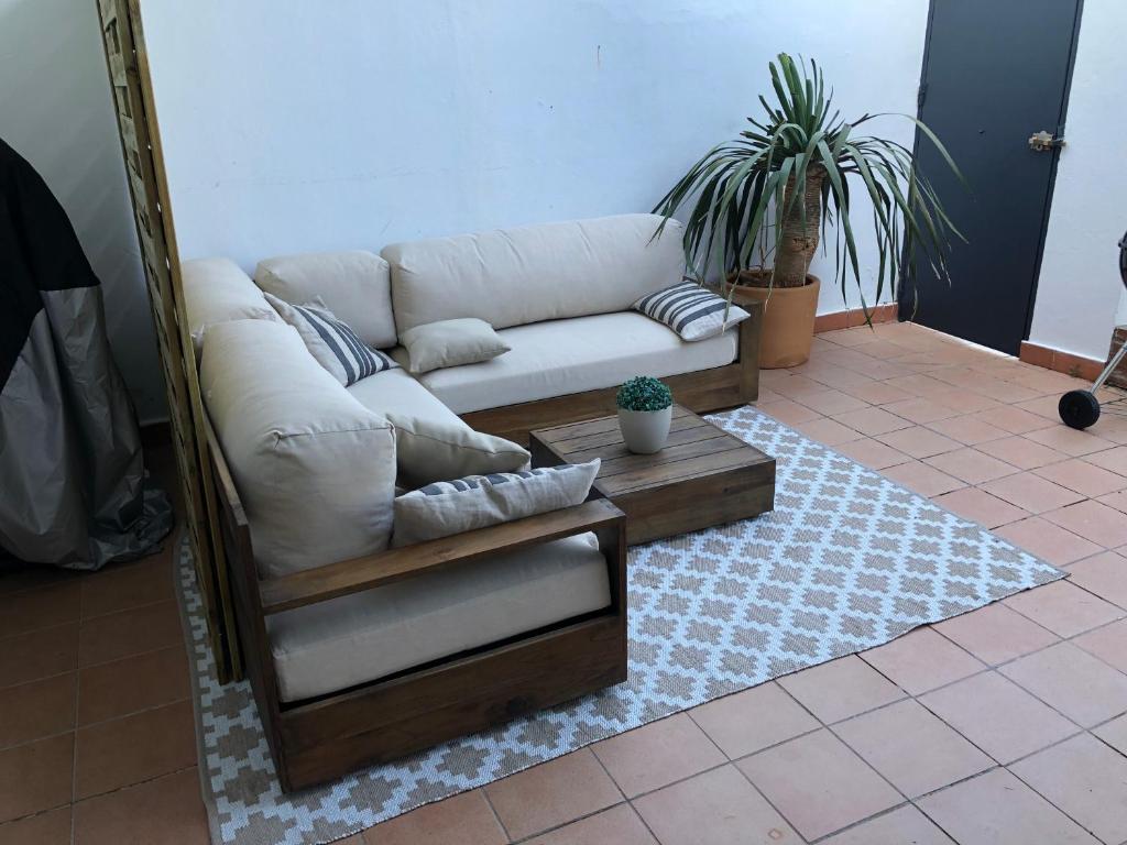 Posezení v ubytování TRANQUILA Y AMPLIA CASA en CONIL