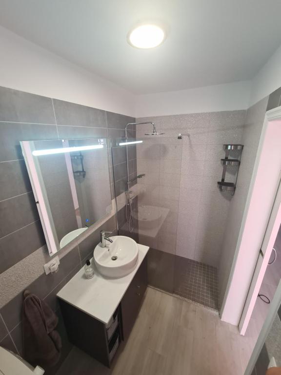 A bathroom at summerland beach