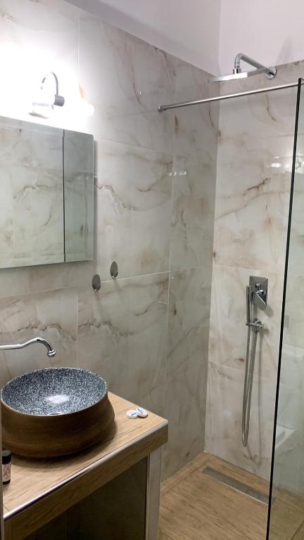 Koupelna v ubytování Kokkala Guestrooms