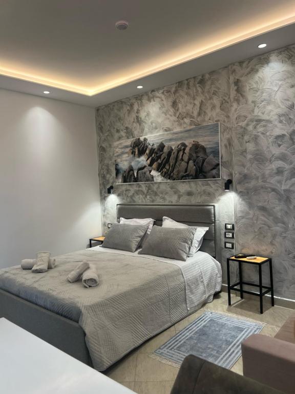 Postel nebo postele na pokoji v ubytování Hotel Ergi