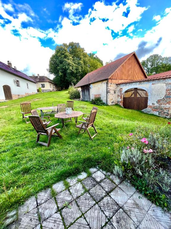 Zahrada ubytování Apartmány U rybníčku