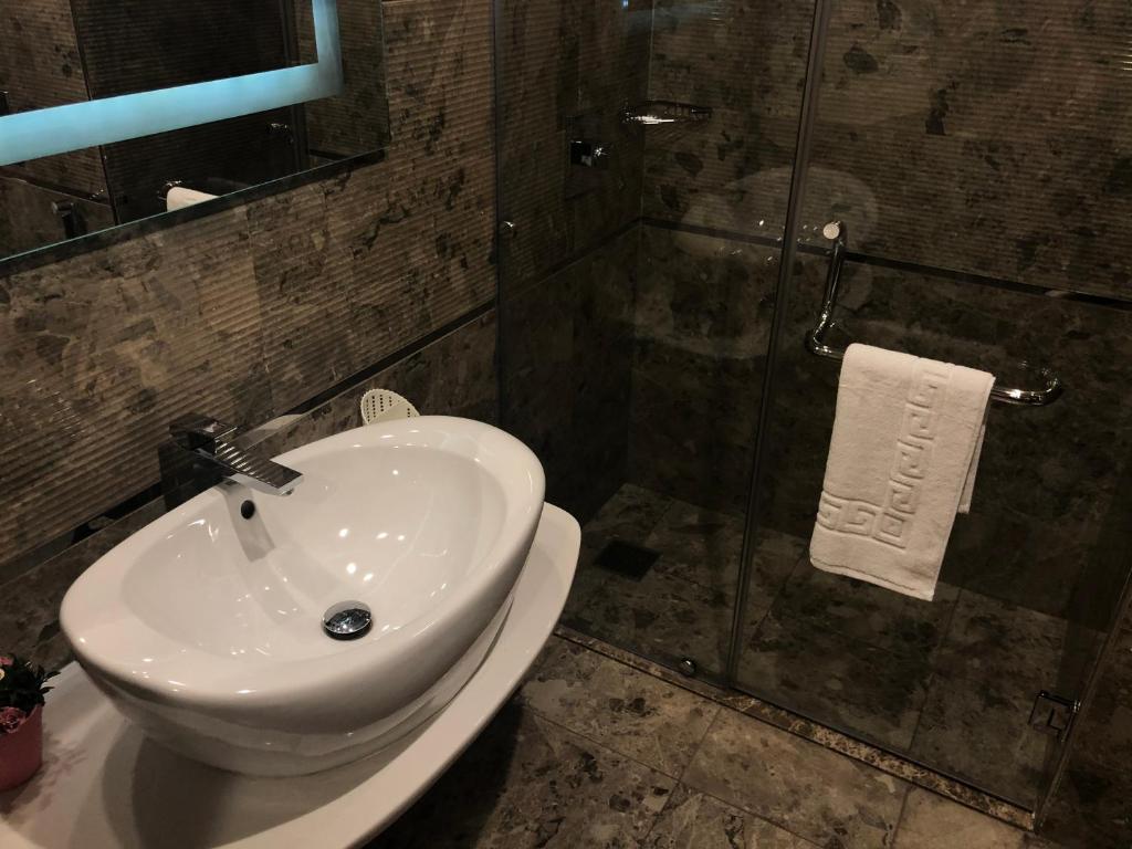 Koupelna v ubytování Santana Hotel Cairo