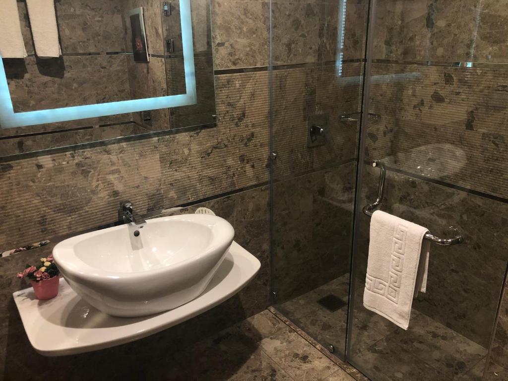 Koupelna v ubytování Santana Hotel Cairo