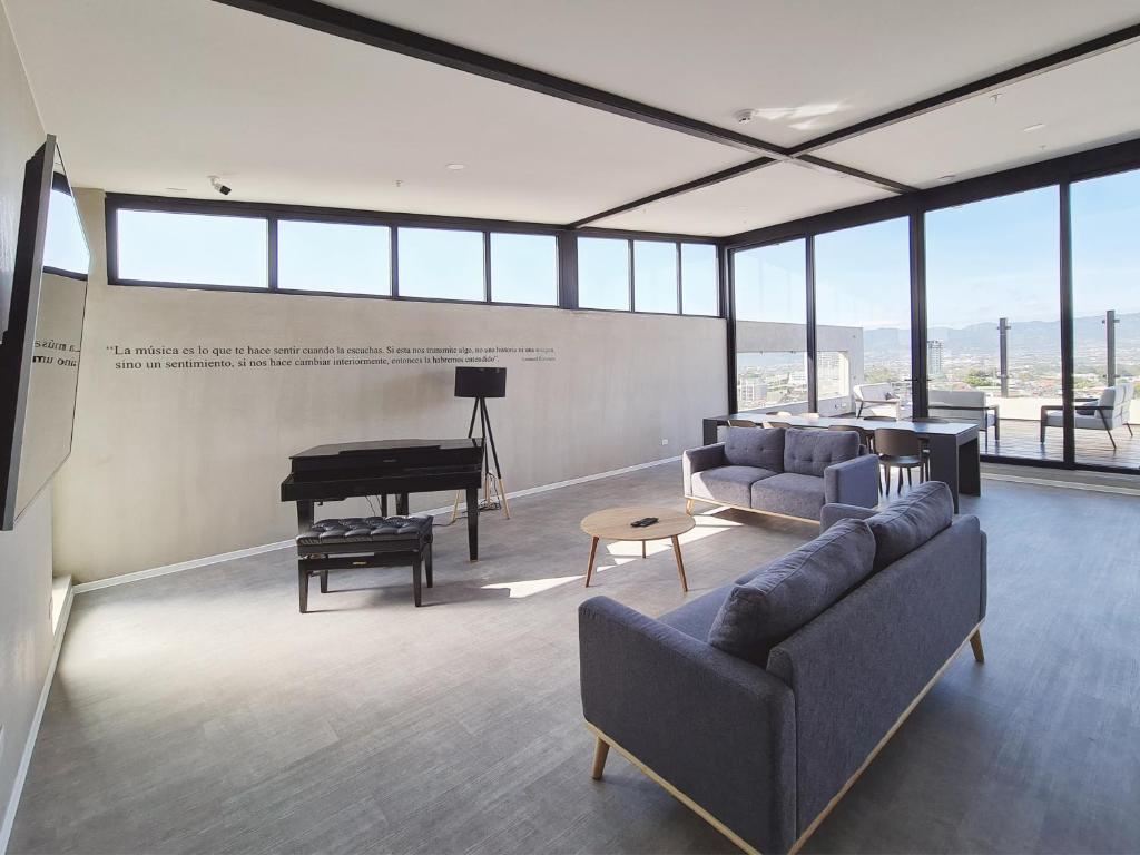 Posezení v ubytování BEE Suites San José - Escalante