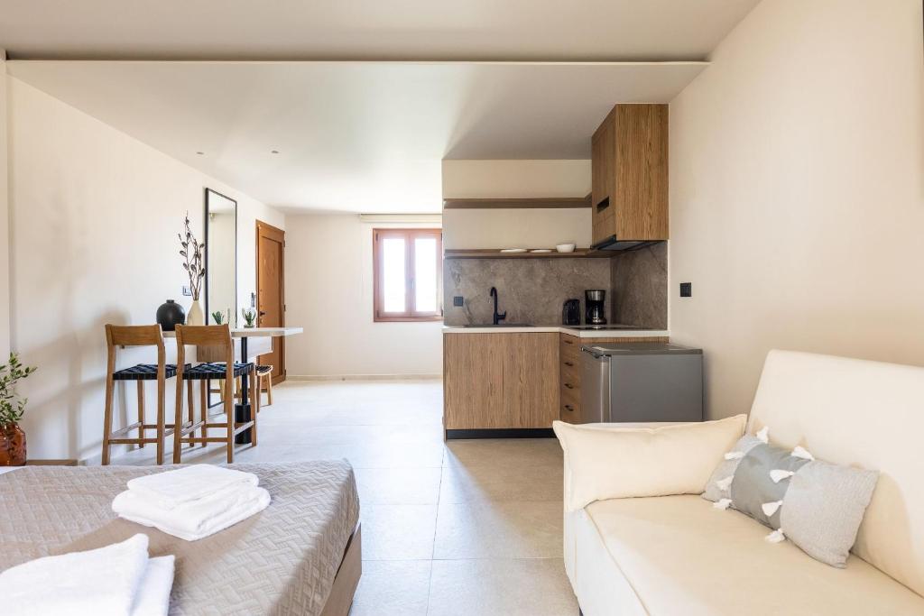 Kuchyň nebo kuchyňský kout v ubytování Niro Beachfront Living