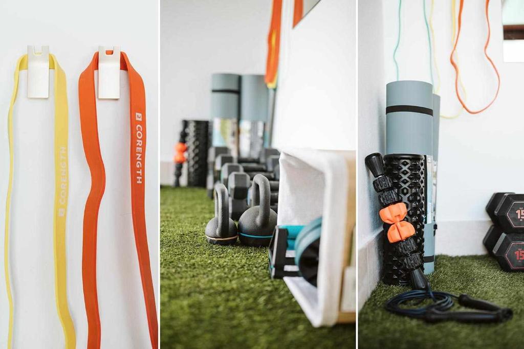 Fitness centrum a/nebo fitness zařízení v ubytování Villa Lyra Piscina Climatizada