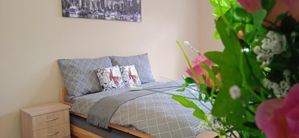 Postel nebo postele na pokoji v ubytování Apartmány Ledeč