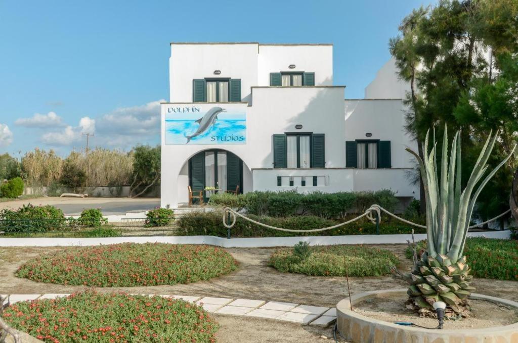 Vonkajšia záhrada v ubytovaní Dolphin Studios