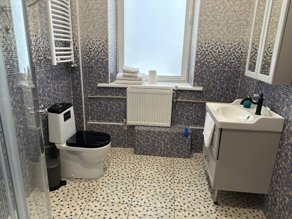 Koupelna v ubytování Apartamenti DVINSKA