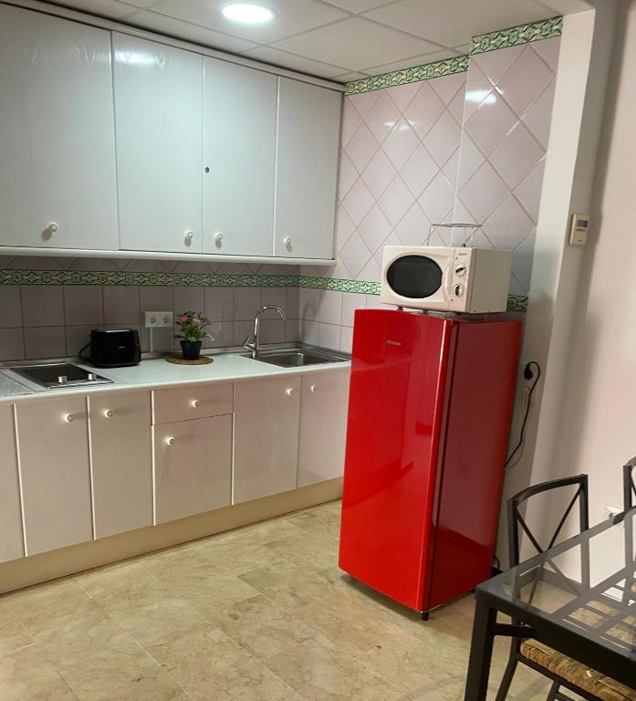 Kuchyňa alebo kuchynka v ubytovaní Apartament Alameda center