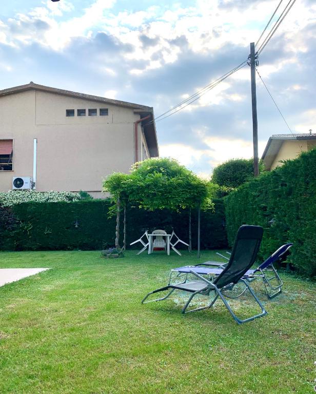 A garden outside Casa Alice