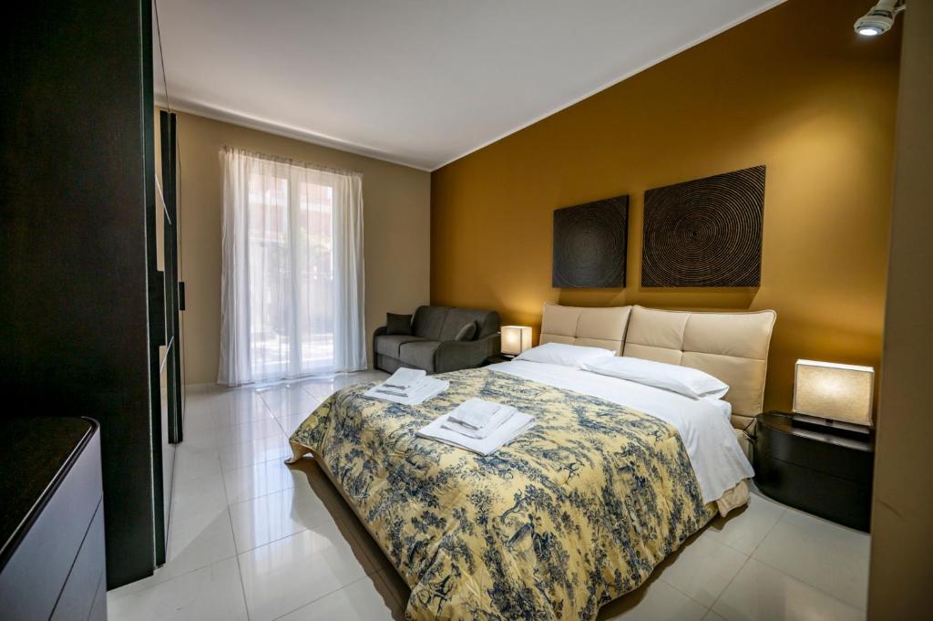 Posteľ alebo postele v izbe v ubytovaní Villa Floyd Charming Rooms B&B