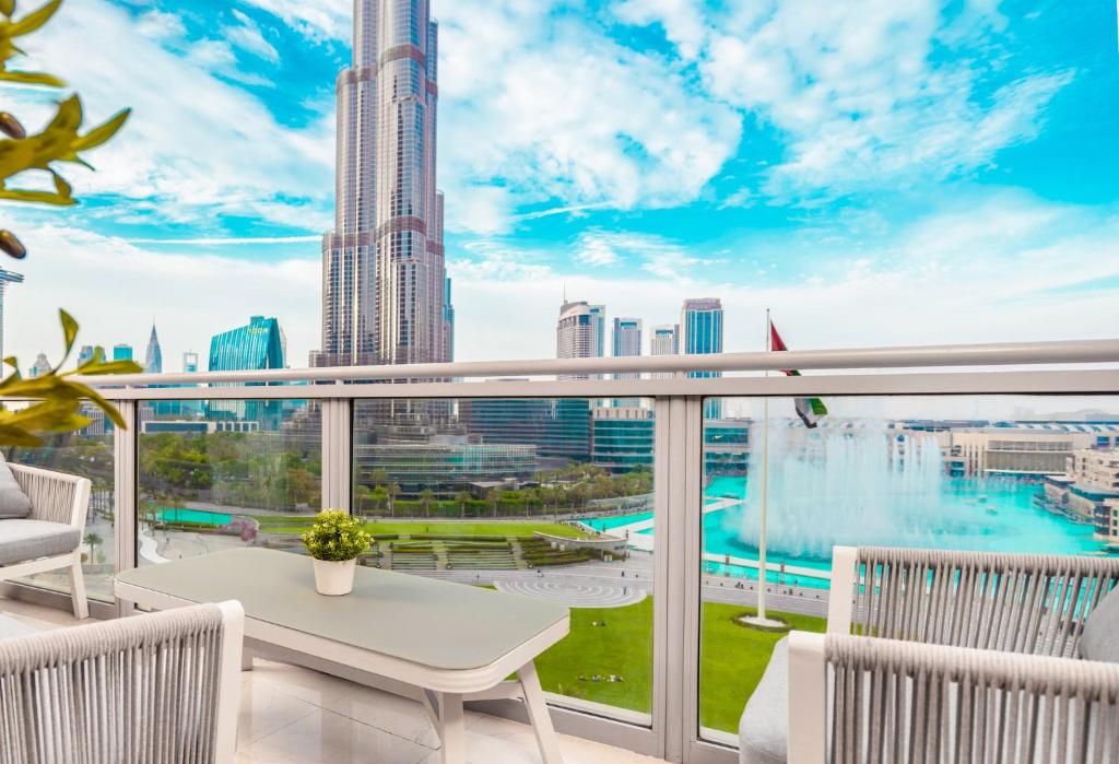 Balkón nebo terasa v ubytování Elite Royal Apartment Full Burj Khalifa & Fountain View - Czar