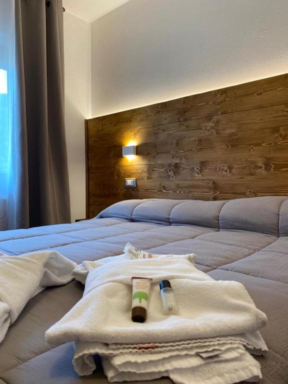 Postel nebo postele na pokoji v ubytování Albergo Quai