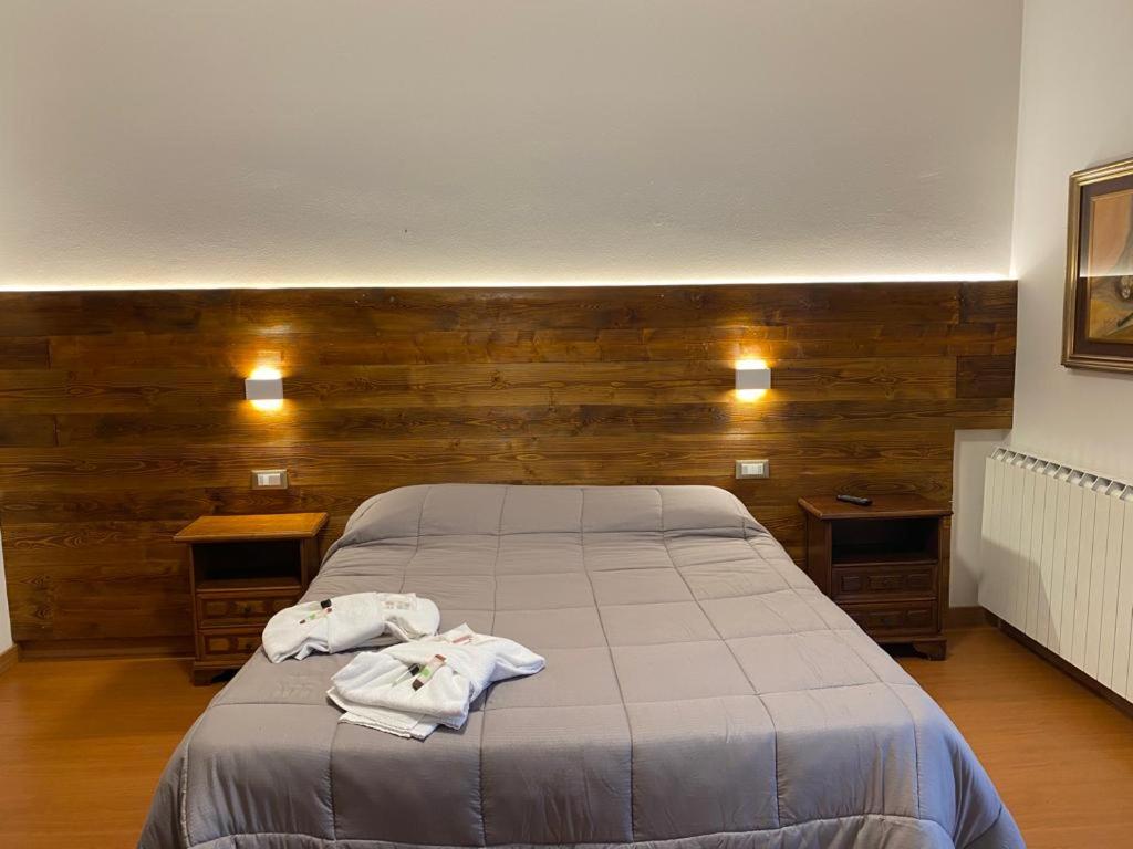 Postel nebo postele na pokoji v ubytování Albergo Quai