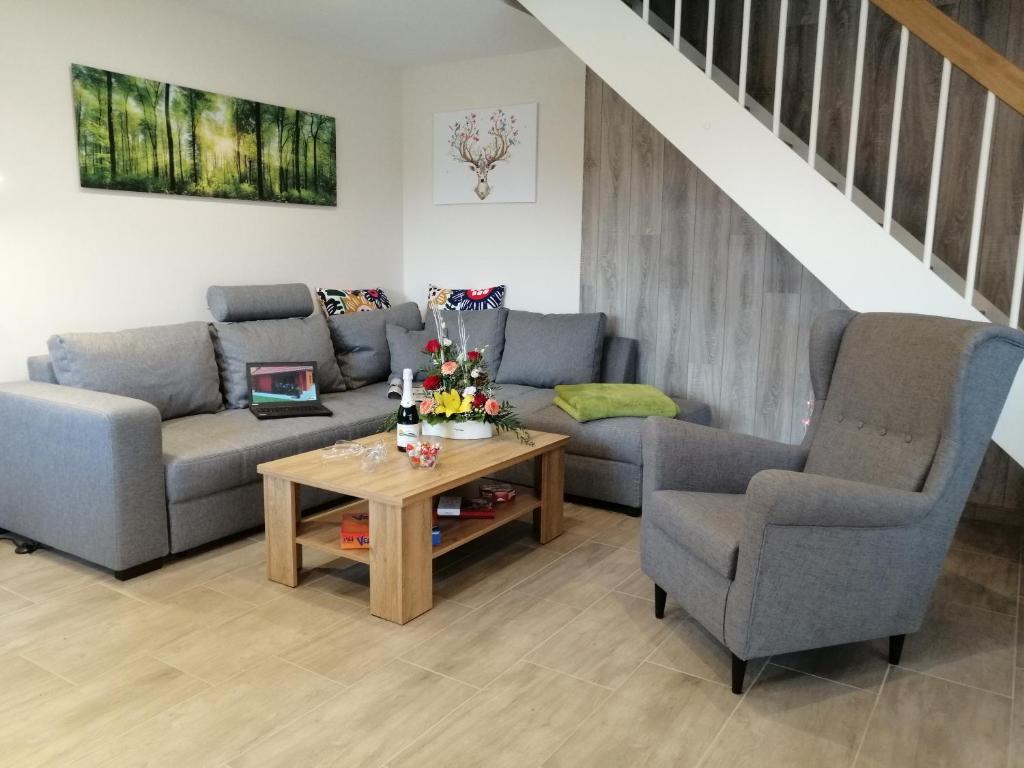 Posezení v ubytování Ferienhaus Helene