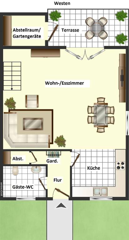 Půdorys ubytování Ferienhaus Helene