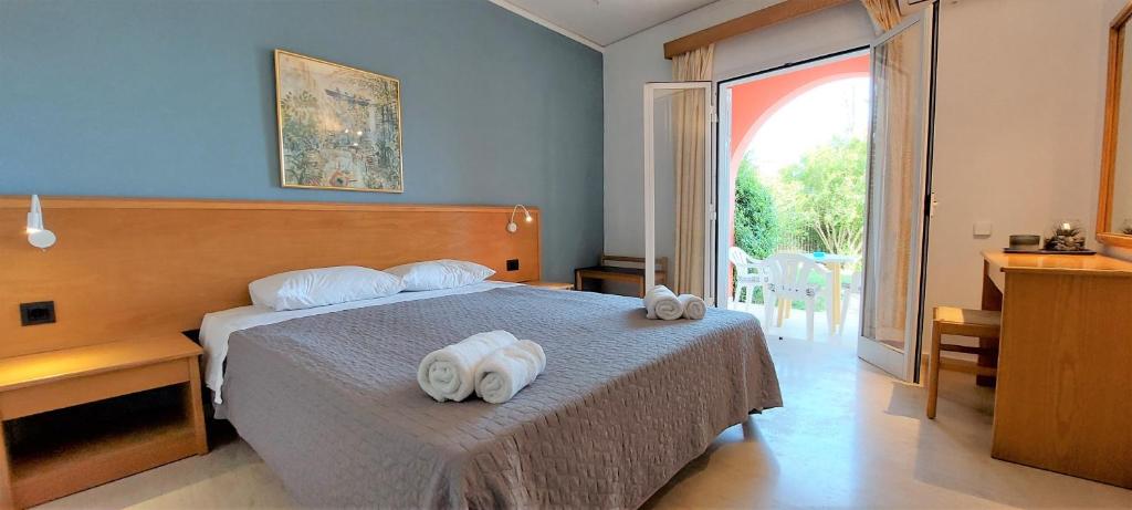 Postel nebo postele na pokoji v ubytování Elite Corfu - Adults Friendly