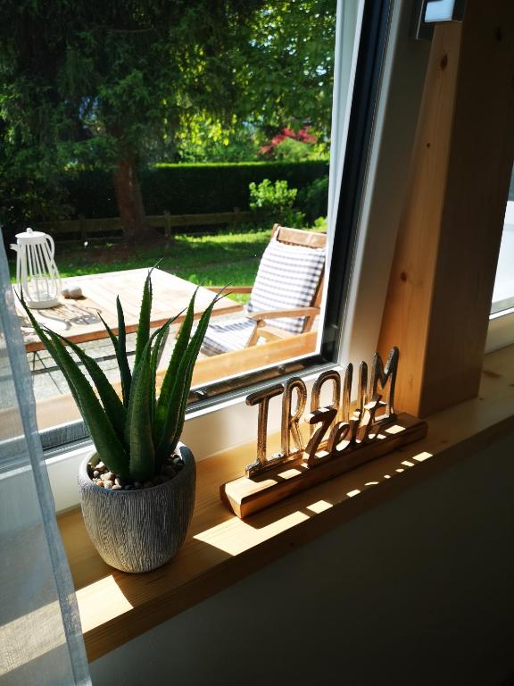 Balkón nebo terasa v ubytování Ferienwohnung Lieblingszeit