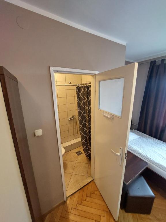 Postel nebo postele na pokoji v ubytování Strzelec Noclegi