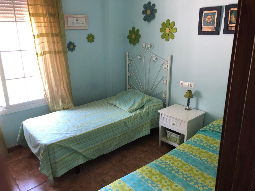Posteľ alebo postele v izbe v ubytovaní Moderno y amplio chalet, con piscina privada