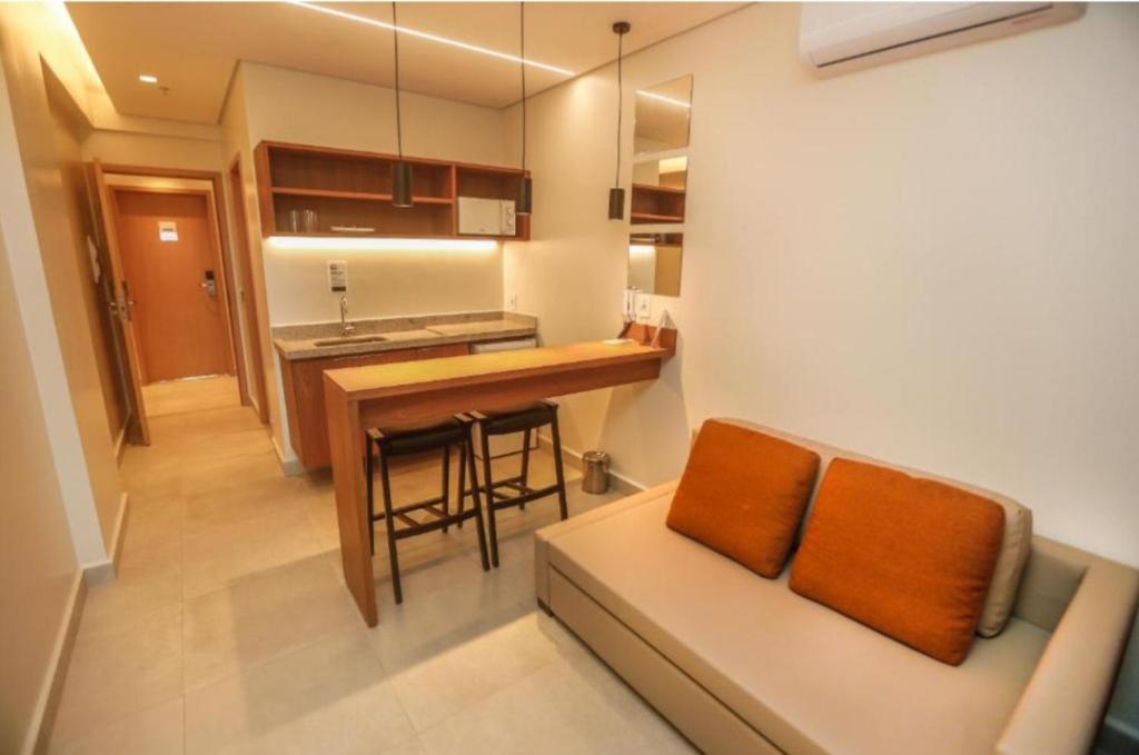 Kuchyň nebo kuchyňský kout v ubytování Resort Premium flat 1522